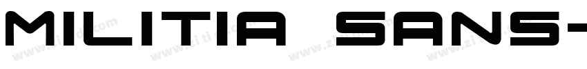 militia sans字体转换